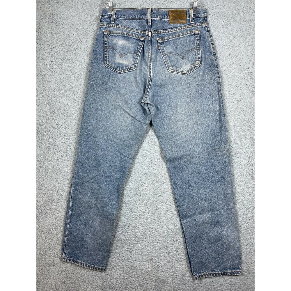 Levis 540 Jeans Vintage Relaxed Fit Size 36 32 Brown Tab Men's Blue Denim USA